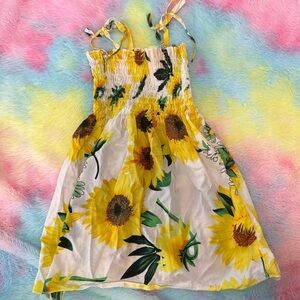 Girls sunflower sun dress 🌻